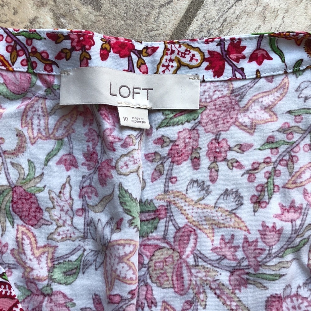 Loft button up floral dress - Picture 2 of 5